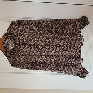 ZARA Shiffon Blouse Shirt Large NewNew